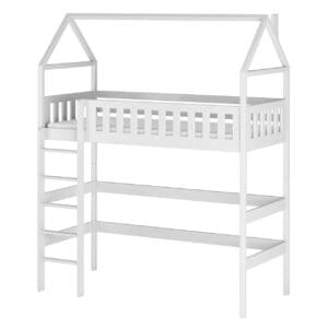 Dřevěná vyvýšená postel pro jednu osobu LYRIA 80x180