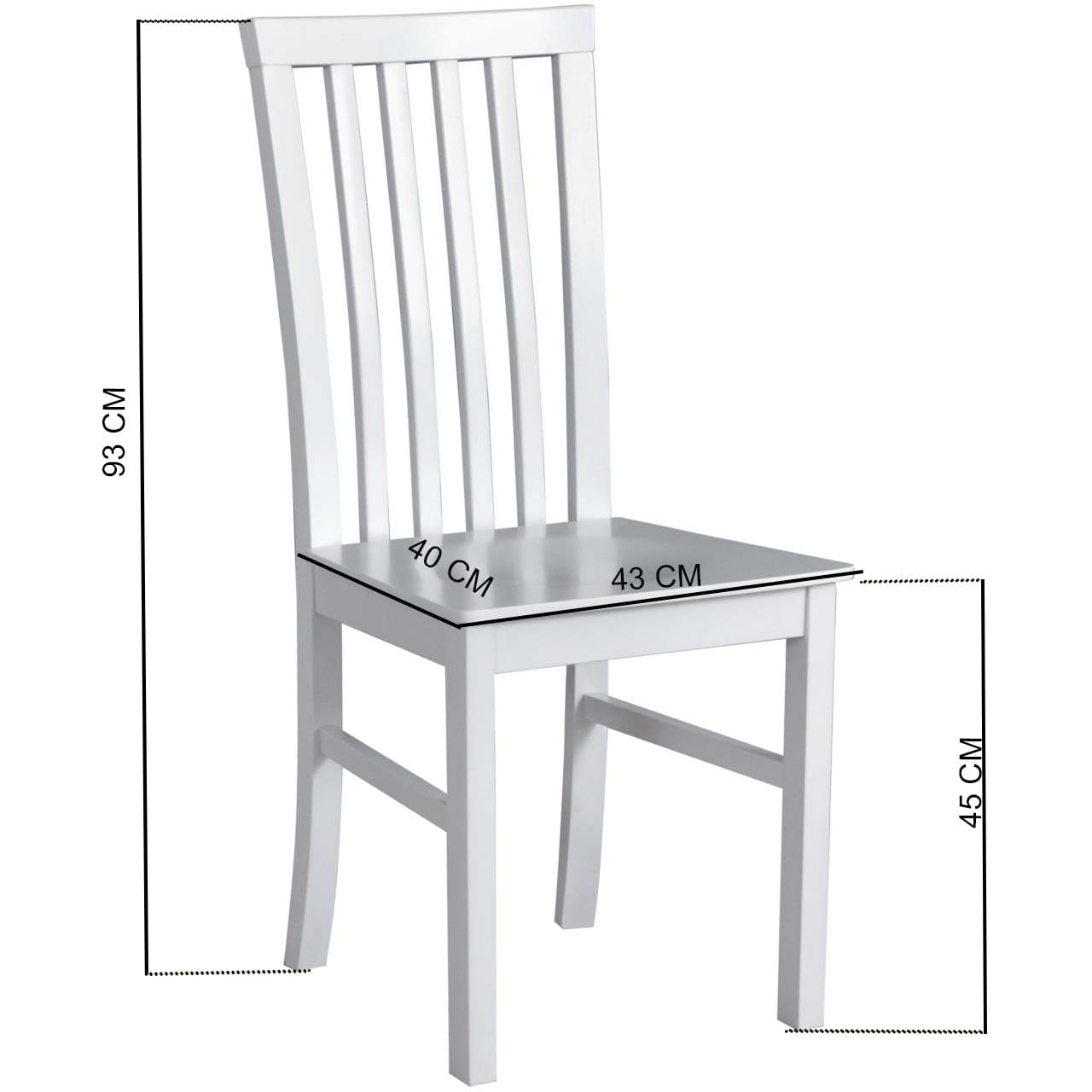 Dřevěná židle DK24 v barvě sonoma - Obrázek 2