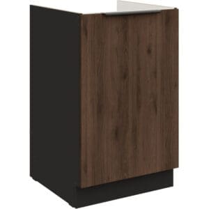 Dřezová skříňka 50 SILVIA 09 černý / ořech okapi