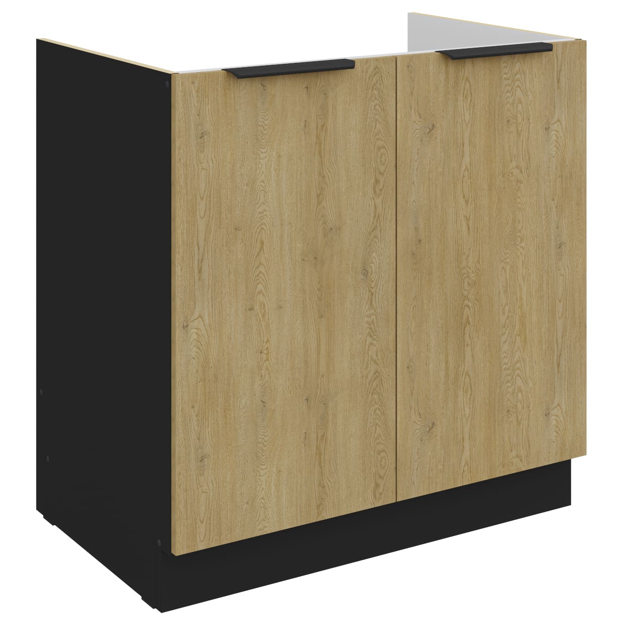 Dřezová skříňka 80 CAMERON 01 černá / dub cremona