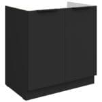 Dřezová skříňka 80 ERIS 01 Černá mat / Černá AFM