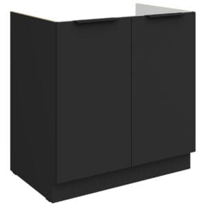 Dřezová skříňka 80 ERIS 01 černý mat / černý