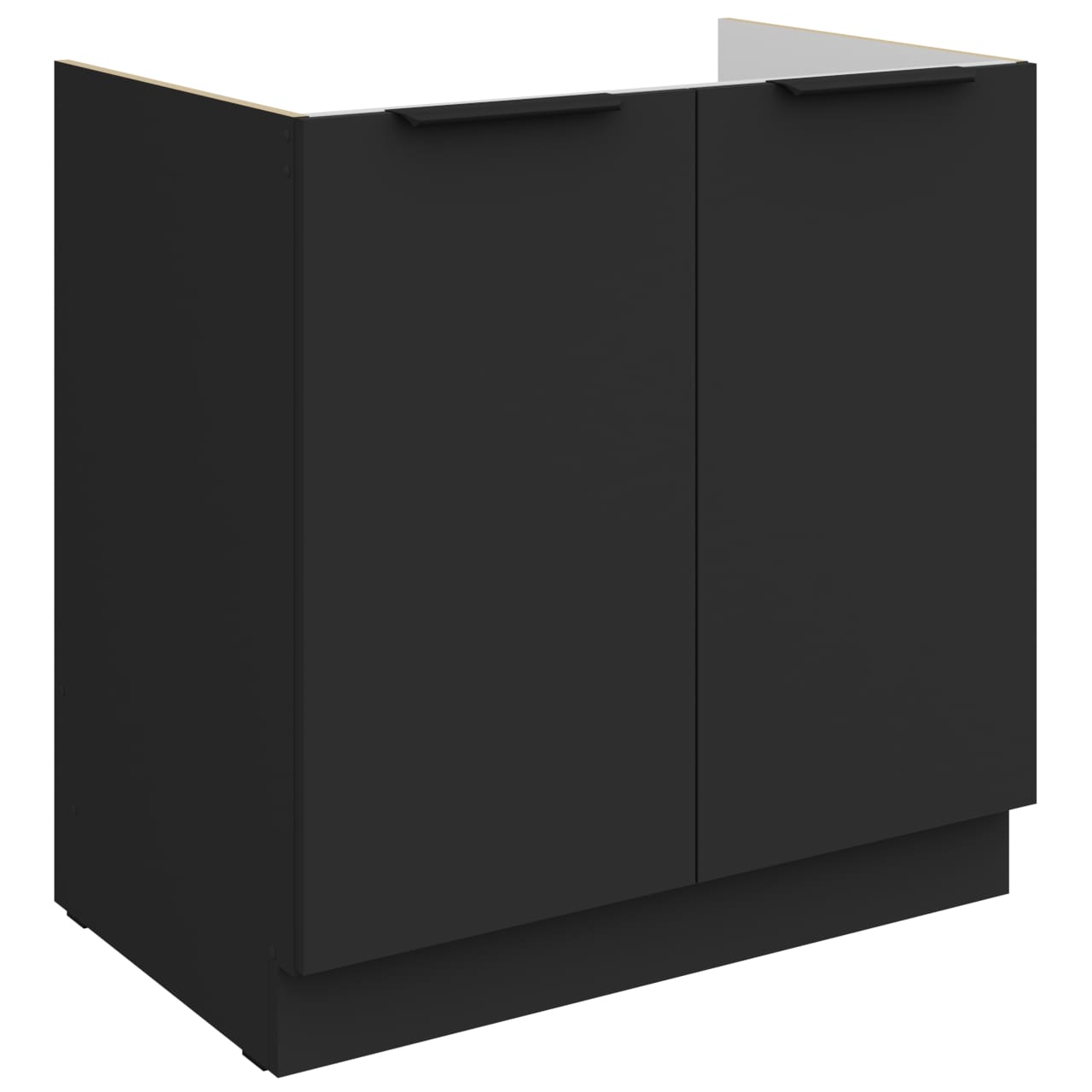 Dřezová skříňka 80 ERIS 01 černý mat / černý