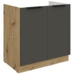 Dřezová skříňka 80 ERIS 01 dub artisan / grafit AFM