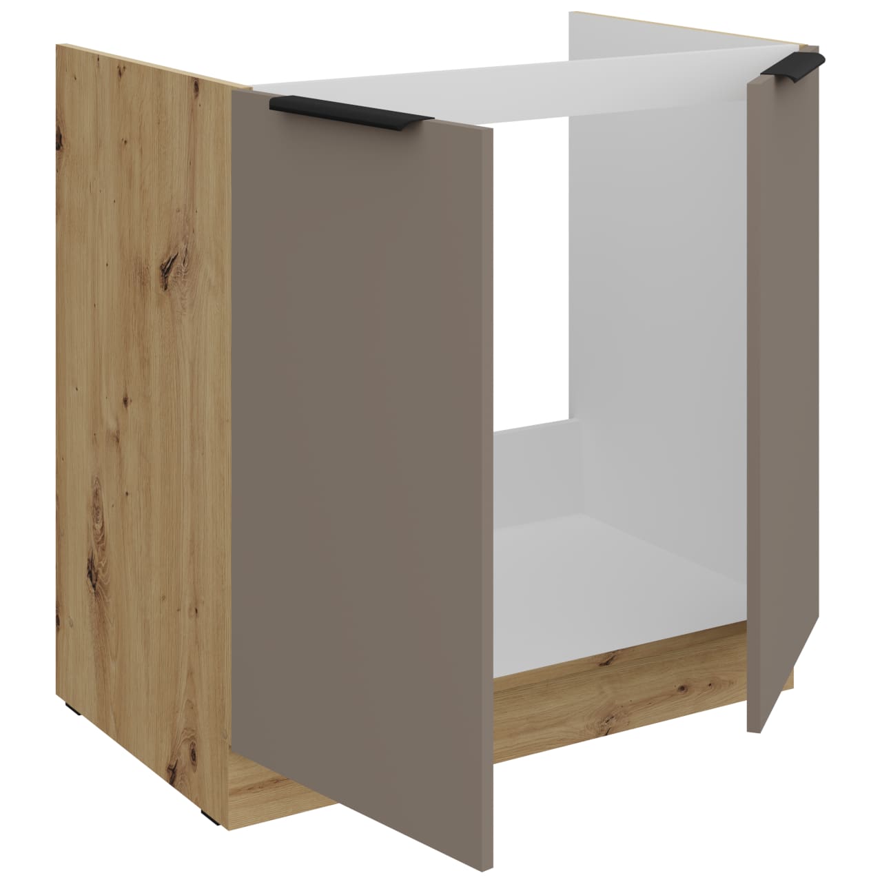 Dřezová skříňka 80 ERIS 01 dub artisan / písková šedá - Obrázek 2