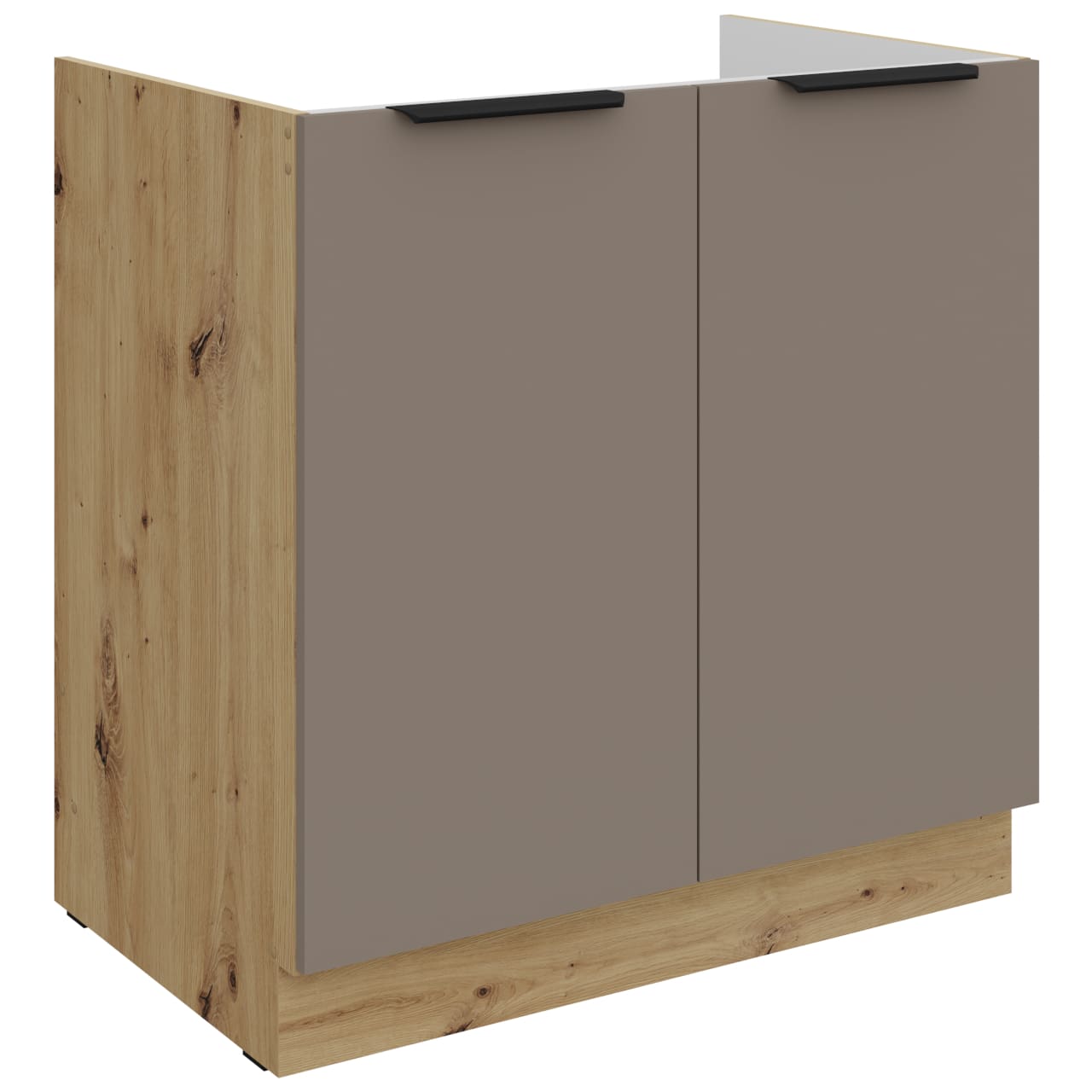 Dřezová skříňka 80 ERIS 01 dub artisan / písková šedá