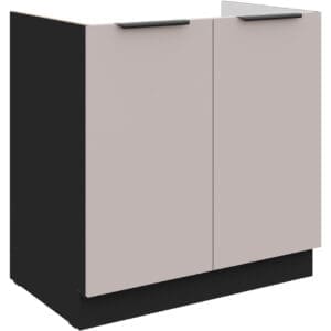Dřezová skříňka 80 SILVIA 01 černý / kašmír