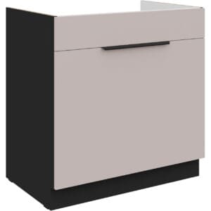 Dřezová skříňka 80 SILVIA 02 černý / kašmír