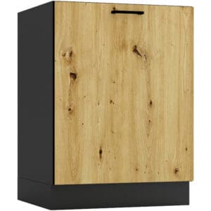 Dřezová skříňka D60PC ELLEN 06 grafit / dub artisan
