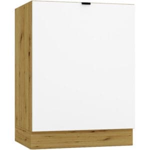 Dřezová skříňka D60ZL ELLEN 03 dub artisan / bílá