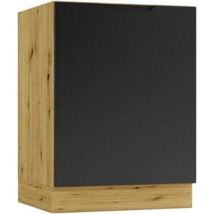 Dřezová skříňka D60ZL ELLEN 03 dub artisan / černá