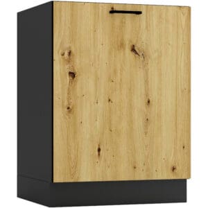 Dřezová skříňka D60ZL ELLEN 03 grafit / dub artisan