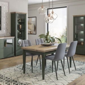 Jídelna TEVORA 2 zelená / dub lefkas
