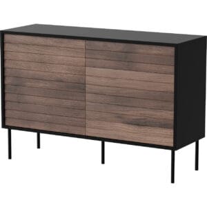 Komoda AKAGI 120 1D3S černá / ořech