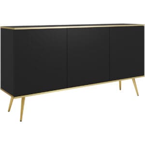 Komoda ARA K160 černá + zlatá