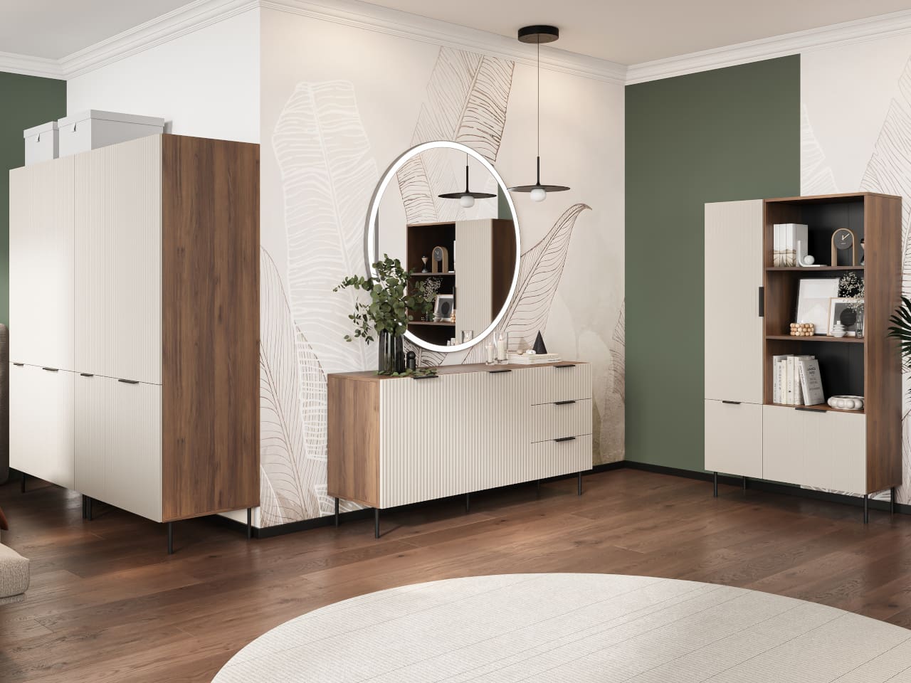 Komoda ATOS 02 ořech warmia / kašmír - Obrázek 7