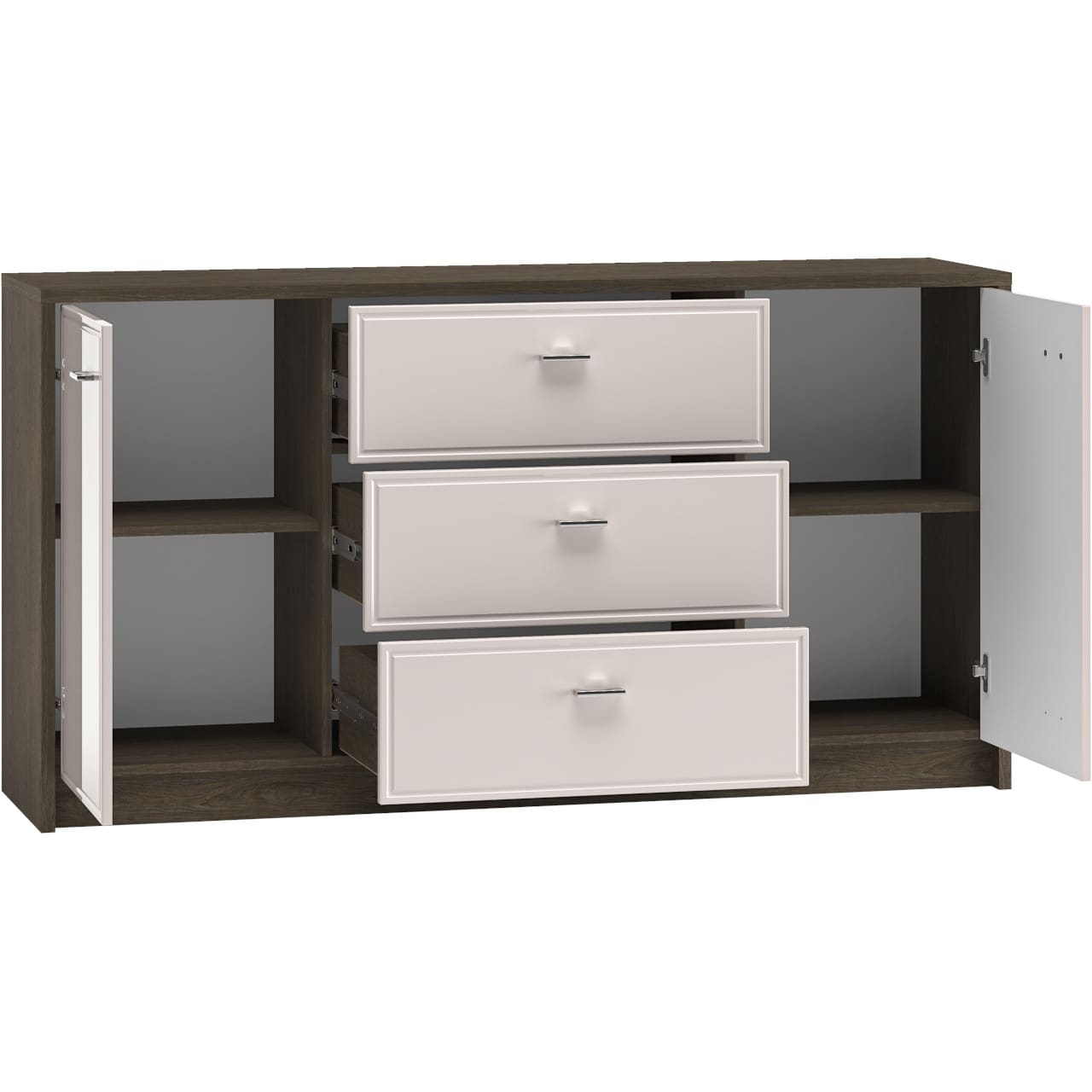 Komoda AVANTI 04 dub windmill tmavý / kašmír - Obrázek 3