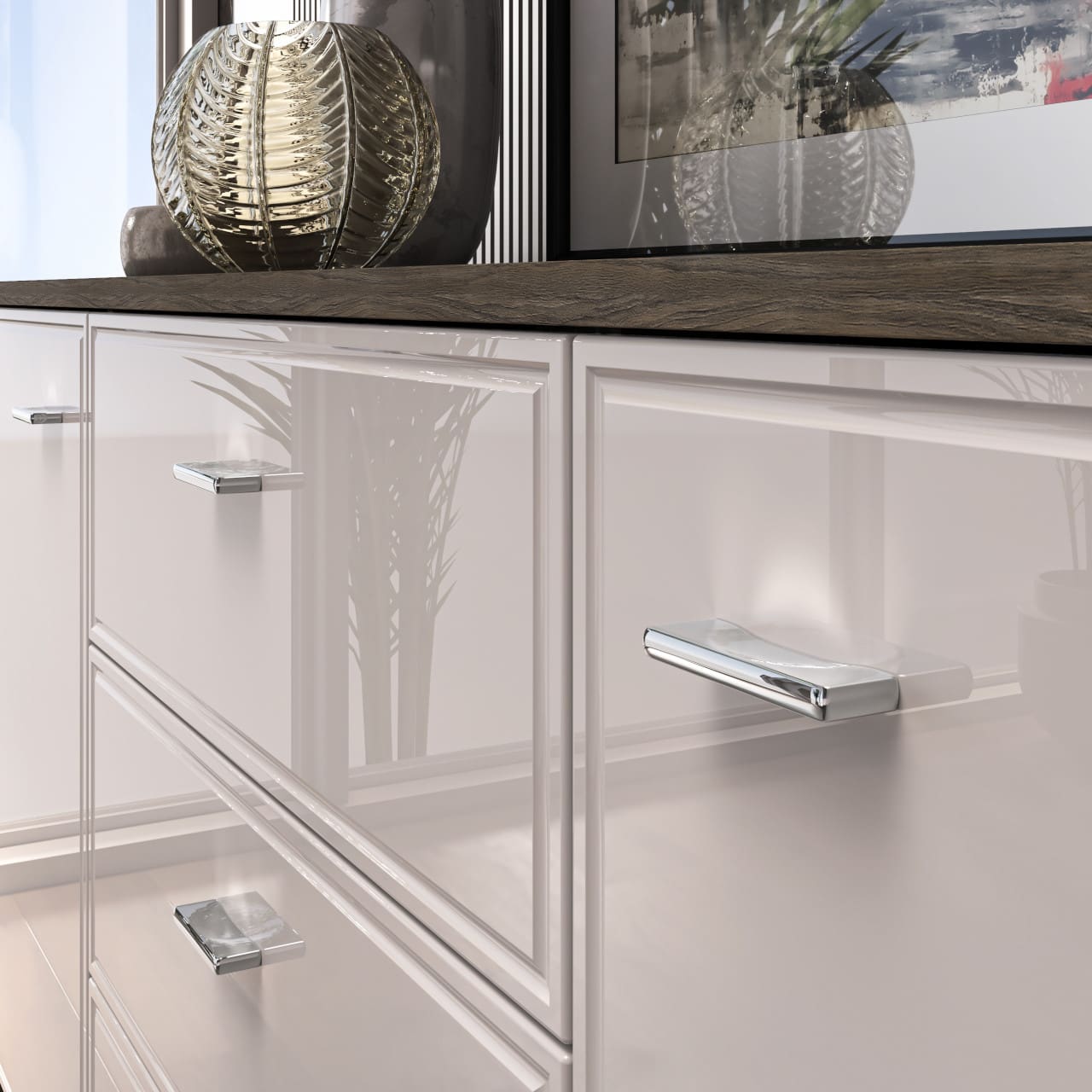 Komoda AVANTI 04 dub windmill tmavý / kašmír - Obrázek 7