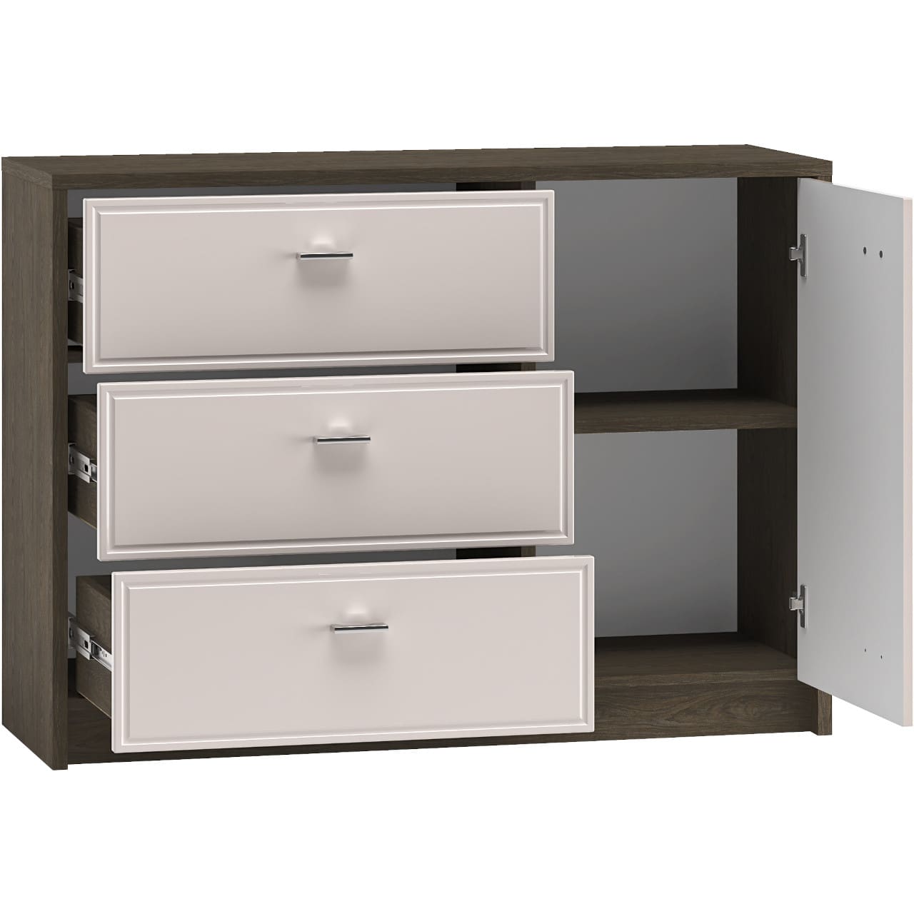 Komoda AVANTI 05 dub windmill tmavý / kašmír - Obrázek 3