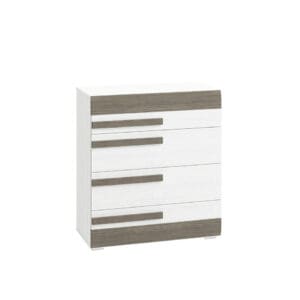 Komoda BLINCO BL08 Sněžná borovice / MDF New Grey VÝPRODEJ