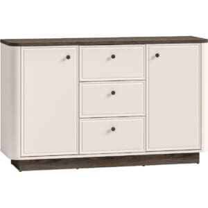 Komoda BORS 04 dub windmill tmavý / kašmír