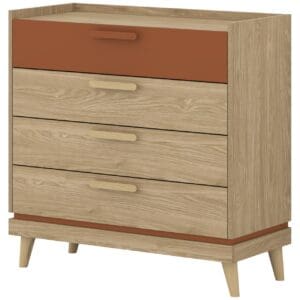 Komoda CANDIS 27 dub olejový / cihlový