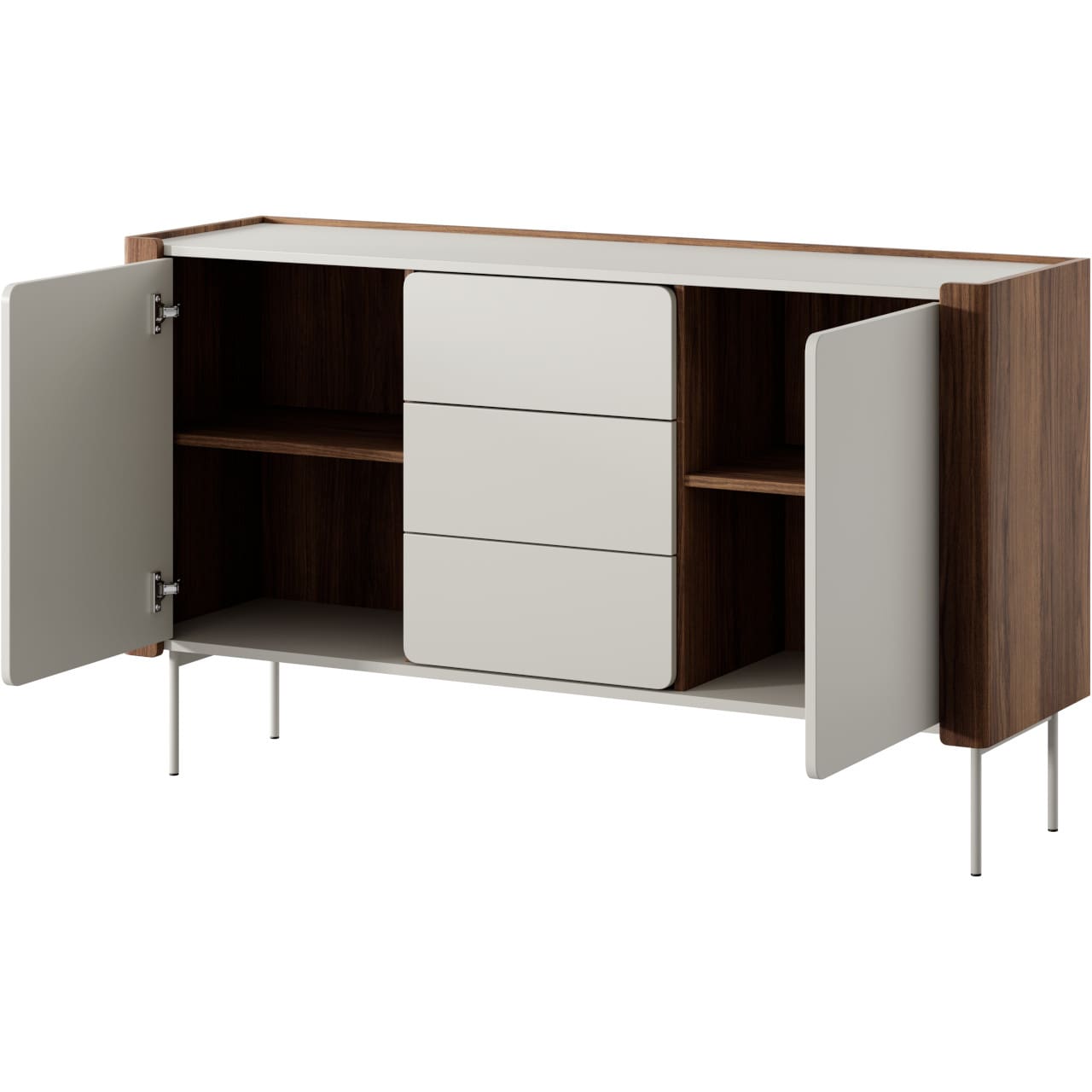 Komoda COLLAR 02 ořech warmia / kašmír - Obrázek 3