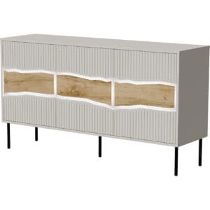 Komoda CONTE 150 3D kašmír / dub wotan