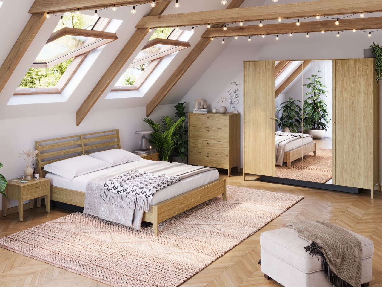 Komoda COZY CZ04 dub olejový - Obrázek 8