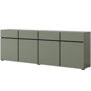 Komoda CROSI 25 zelená / černá