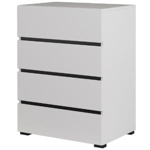 Komoda CROSI 27 bílá / černá