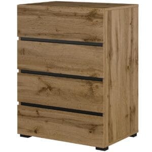 Komoda CROSI 27 dub wotan / černá