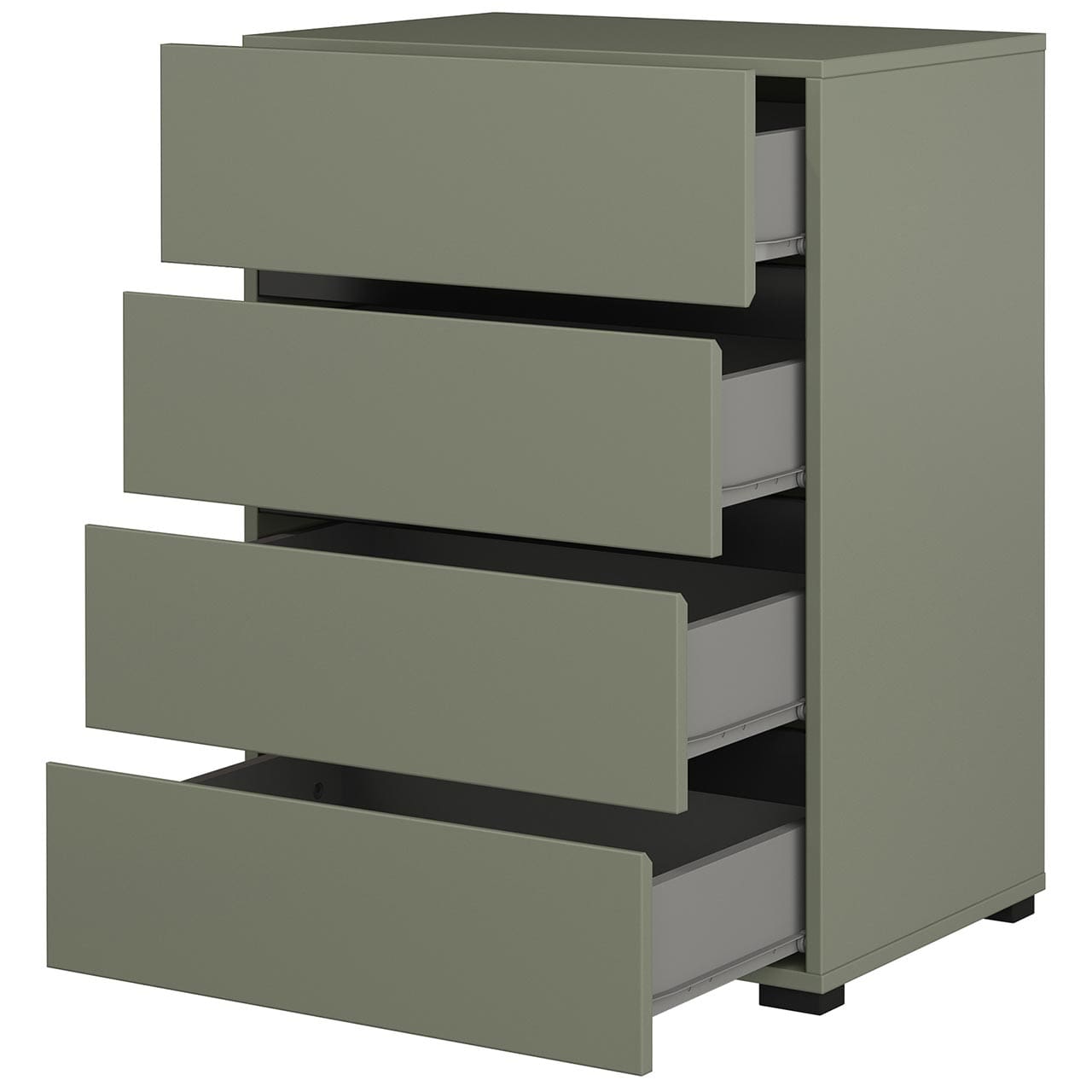 Komoda CROSI 27 zelená / černá - Obrázek 3