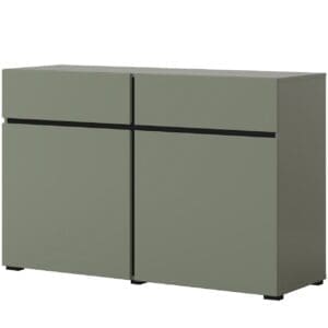 Komoda CROSI 45 zelená / černá