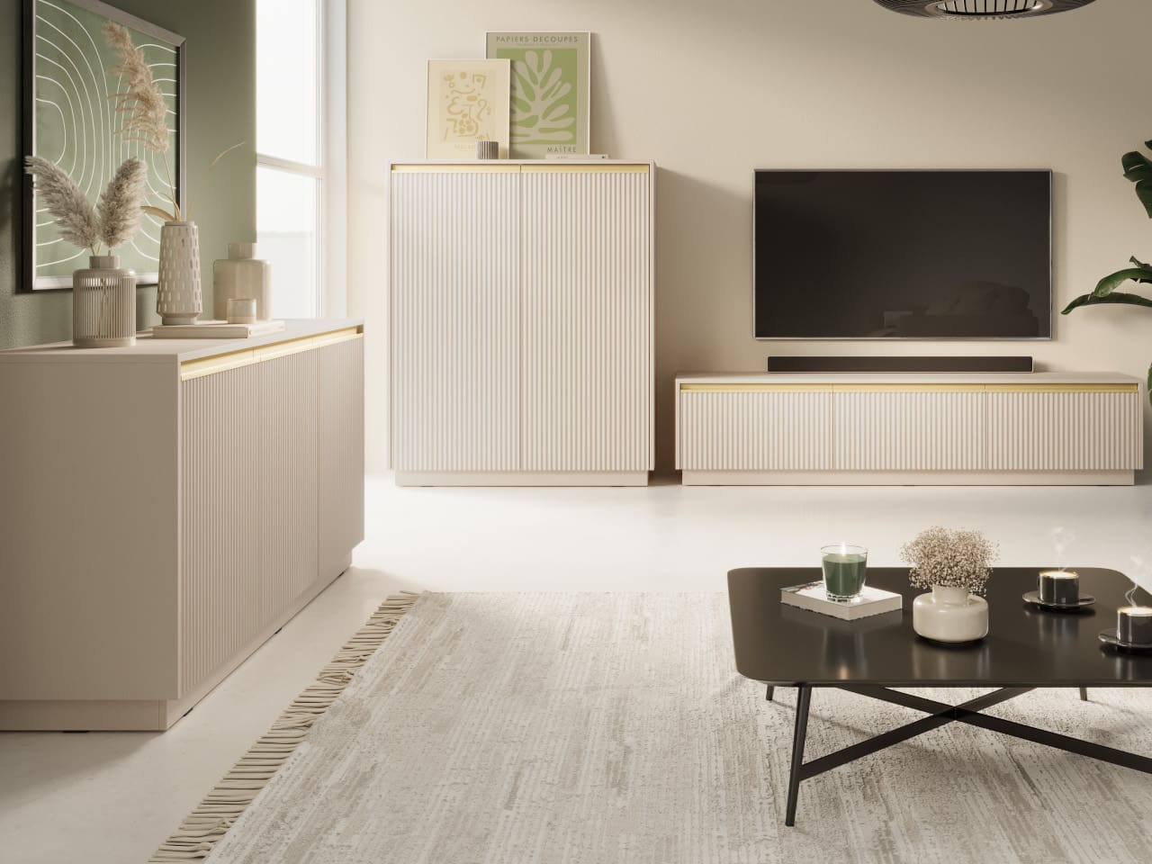 Komoda CROWN 03 pískově béžová - Obrázek 5