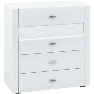 Komoda ERKO ER08 bílý lesk VÝPRODEJ