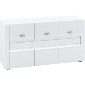 Komoda ERKO ER09 bílý lesk VÝPRODEJ