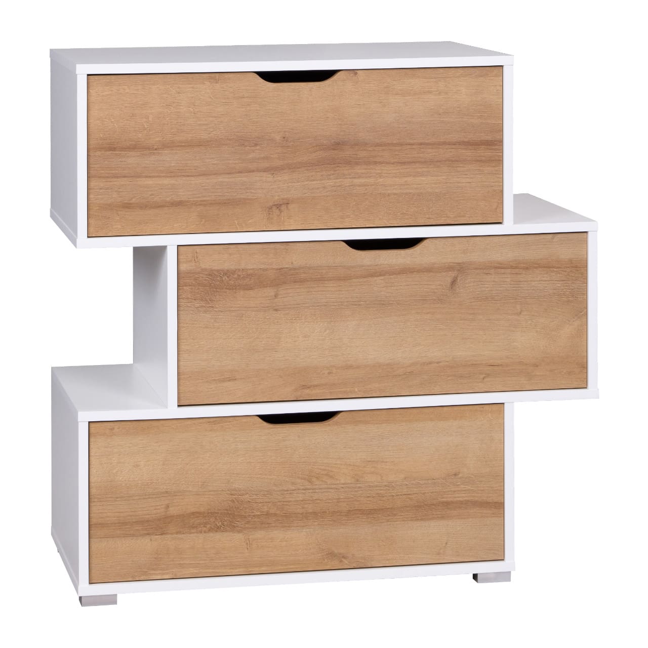 Komoda IWA 03 bílá / dąub zlatý