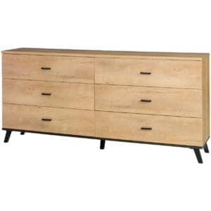 Komoda JOHNNY JH5 dub lefkas / černá