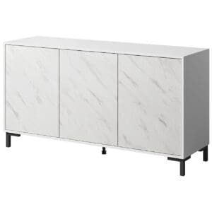 Komoda MARMI 150 bílá / mramor bílý