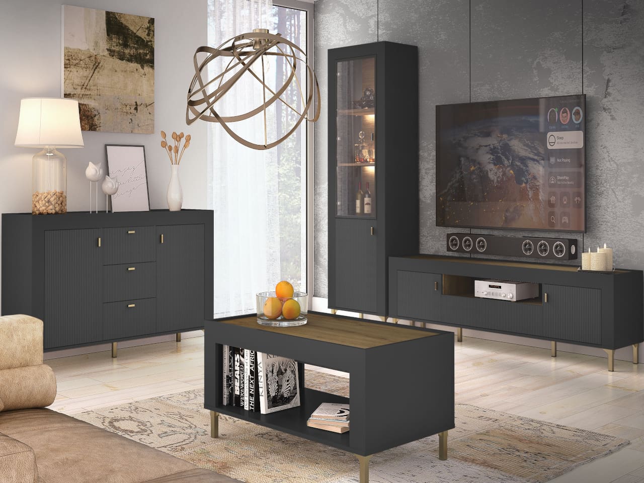 Komoda MOSSO 06 černá - Obrázek 4