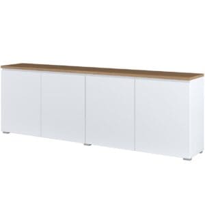 Komoda MUDO 25 bílá / dub mauvella