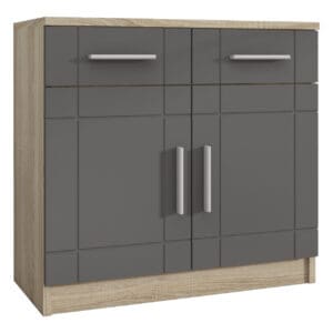 Komoda PARI 2D dub sonoma / grafit