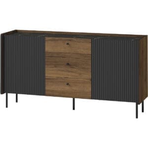 Komoda PRESTI 05 ořech warmia / san sebastian / černá