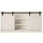 Komoda RANER bílá / bílý lesk