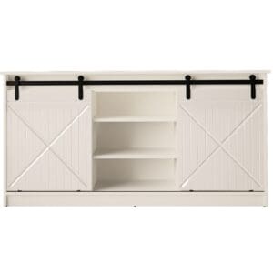 Komoda RANER bílá / bílý lesk