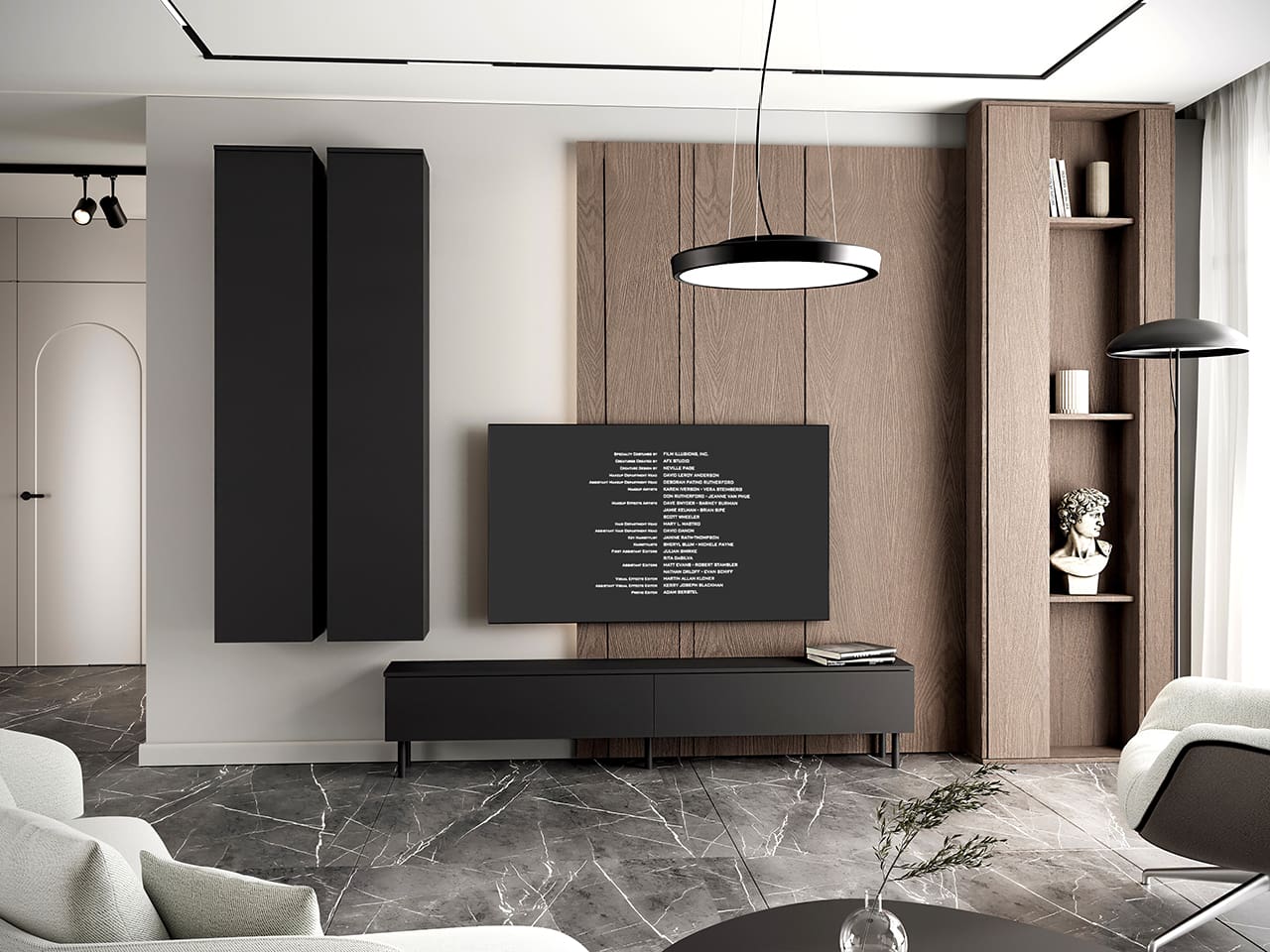 Komoda RTV 200 FIGO 01 Černá - Obrázek 9