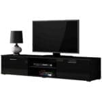 Komoda RTV BRNO SH3D černá / černý lesk