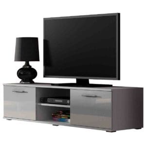 Komoda RTV BRNO SH4A bílá / bílý lesk