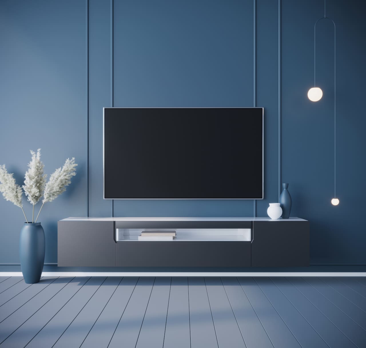 Komoda RTV DONE 200 bílá / černá - Obrázek 2